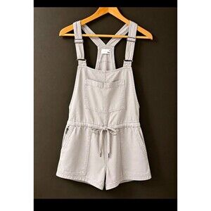 Wilfred Free Gray Overall Romper S Pockets Adjustable Straps/Waist